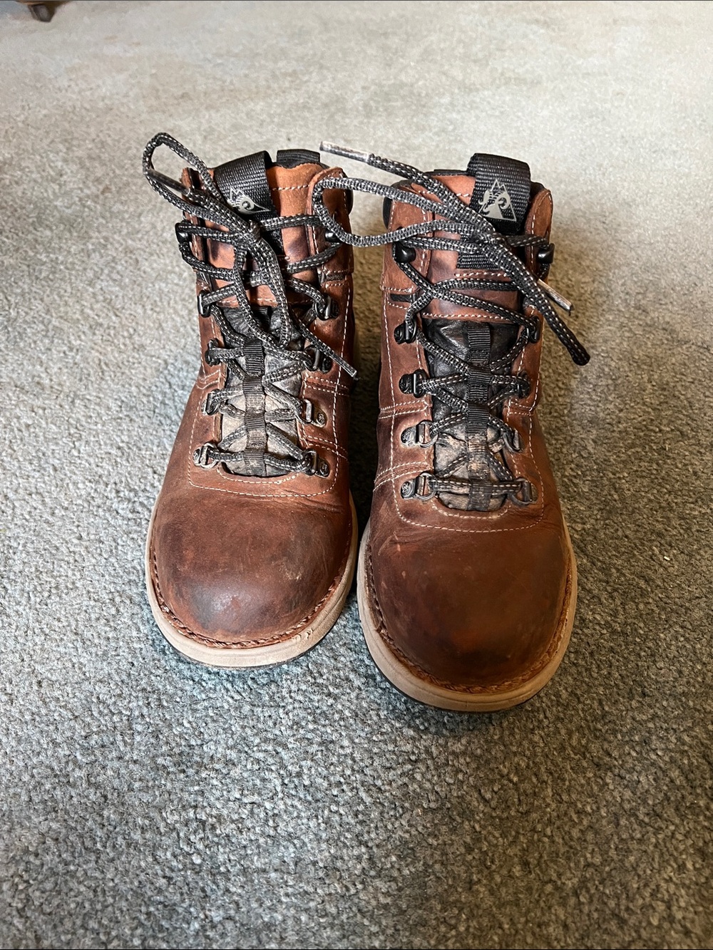 Rocky Brown Lace-Up Work Boots - Picture 3 of 6